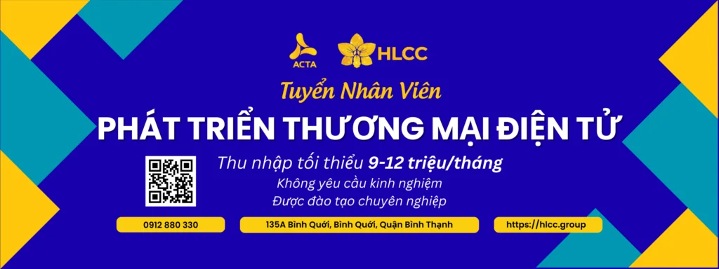 TUYỂN DỤNG NHÂN VIÊN PHÁT TRIỂN THƯƠNG MẠI ĐIỆN TỬ - CƠ HỘI NGHỀ NGHIỆP VỮNG CHẮC TẠI HLCC GROUP